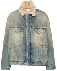 Acne Studios - ブルー 中綿 デニムジャケット - Lyst