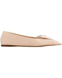 Ferragamo - Ballerines Bow En Cuir - Lyst
