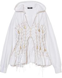 Undercover - Lace-Up Zip-Fastening Hoodie - Lyst