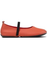 Camper - Right Elastic-Band Leather Ballet Flats - Lyst