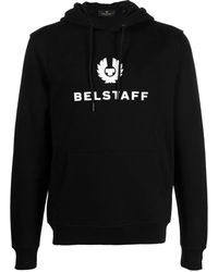 Belstaff - Raised-Logo Pullover Hoodie - Lyst