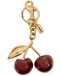 COACH - Porte-Clés À Cerises Appliquées - Lyst