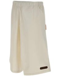 PDF - Slouch Logo-Patch Shorts - Lyst
