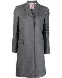 Thom Browne - 4-Bar Stripe Wool Coat - Lyst