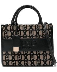 Liu Jo - Monogram Logo-Plaque Tote Bag - Lyst