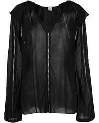 Pinko - Lapis Blouse Met V-Hals - Lyst