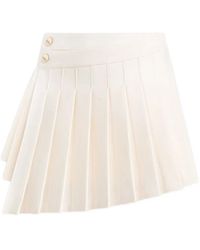 Manière De Voir - Joelle Asymmetric Pleated Mini Skirt - Lyst
