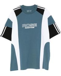 Martine Rose - Gestreiftes T-Shirt mit Kontrasteinsatz - Lyst