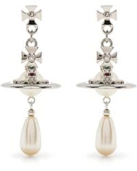 Vivienne Westwood - Orb ドロップピアス - Lyst