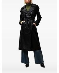 Poche Paris - Double-Breasted Belted Coat - Lyst