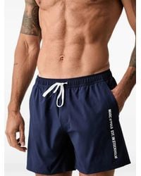 Marc O' Polo - Logo-Print Drawstring Swim Shorts - Lyst