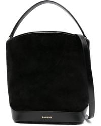 Sandro - Beuteltasche Aus Wildleder - Lyst