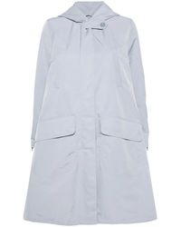 Giorgio Armani - Parka Con Capucha Y Franja Del Logo - Lyst