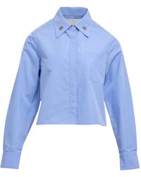 3.1 Phillip Lim - Embellished Collared Top - Lyst