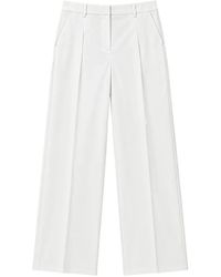 N°21 - Pleated Wide-Leg Trousers - Lyst