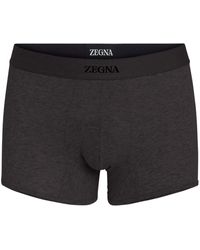 Zegna - Logo-waistband Cotton Boxers - Lyst