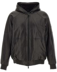 Moose Knuckles - Neo Leather Hooded Jacket - Lyst