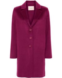 Twinset - Abrigo con parche del logo - Lyst