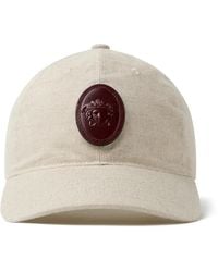Versace - Cotton & Linen Baseball Cap - Lyst