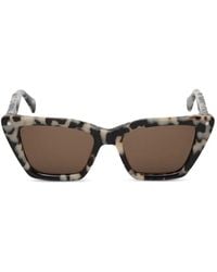 AllSaints - Tortoiseshell-Effect Cat-Eye Sunglasses - Lyst