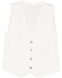 Sacai - Buttoned Drawstring Waistcoat - Lyst