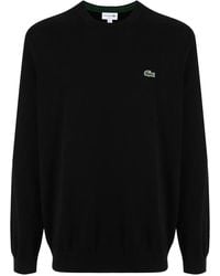 Lacoste - Crocodile-Embroidered Cotton Sweatshirt - Lyst