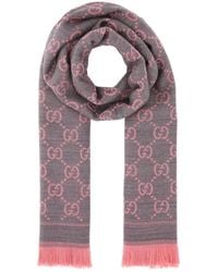 Gucci - GGウール スカーフ, ピンク, ウール - Lyst