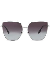 Burberry - Oversized Cat-eye Frame Sunglasses - Lyst