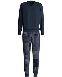 CALIDA - Chest-Pocket Patterned Pajama Set - Lyst