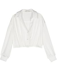 Alice + Olivia - Pierre Cropped Shirt - Lyst