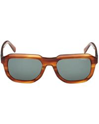 GUESS EYEWEAR - Tortoiseshell-Effect Square-Frame Sunglasses - Lyst