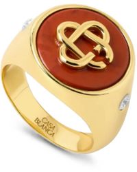 CASABLANCA - Jasper Signet Ring - Lyst