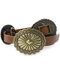 The Great - Embossed Concho Belt - Lyst