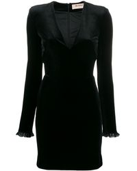 Blanca Vita Flared Jurk - Zwart