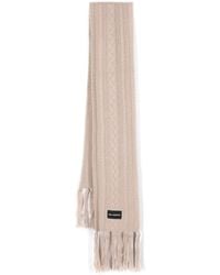 KARL LAGERFELD - Logo-Appliqué Cable-Knit Scarf - Lyst