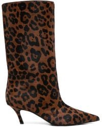 AMINA MUADDI - Bottes En Daim Fiona 60 Mm À Bout Pointu - Lyst