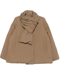iBlues - Doudoune À Détail De Foulard - Lyst