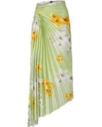 Pinko - Floral-Print Midi Skirt - Lyst