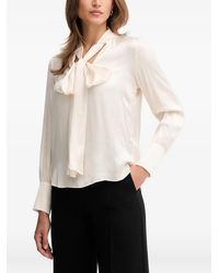 Pedro Del Hierro Madrid - Tie-Neck Blouse - Lyst