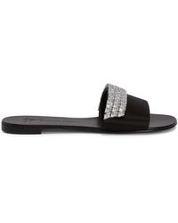 Giuseppe Zanotti - Tesy Rhinestone-Embellished Sandals - Lyst