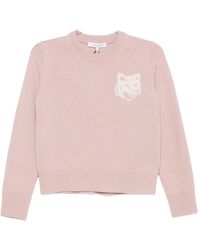 Maison Kitsuné - Jersey Fox Head En Intarsia - Lyst