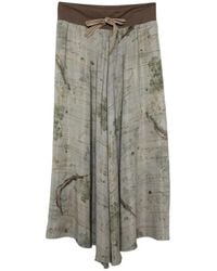 Ziggy Chen - Graphic-Print Maxi Skirt - Lyst