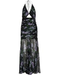Carolina Herrera - Floral-print Silk Gown - Lyst