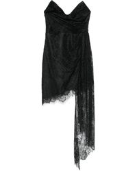 retroféte - Mini-Jurk Met Kant - Lyst