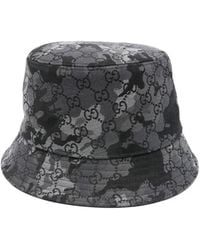 Gucci - Camouflage-Pattern Gg-Motif Bucket Hat - Lyst