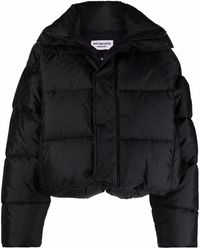 Balenciaga - All-over Logo Print Puffer Jacket - Lyst
