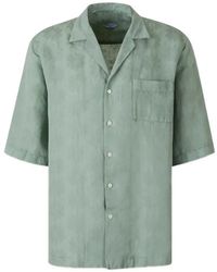 Vincenzo Di Ruggiero - Floral-Jacquard Short-Sleeve Shirt - Lyst