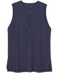 Homme Plissé Issey Miyake - プリーツ タンクトップ - Lyst
