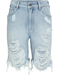 SER.O.YA - Mia Frayed Shorts - Lyst