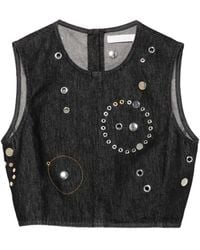Chloé - Stud-Embellished Crop Top - Lyst